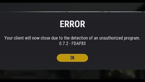 How to Fix your client will now close due to the detection of an unauthorized program