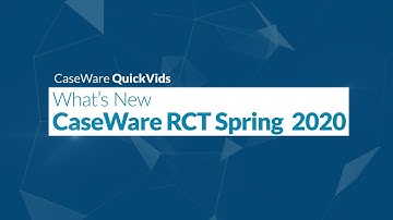 Caseware ReviewComp Spring 2020