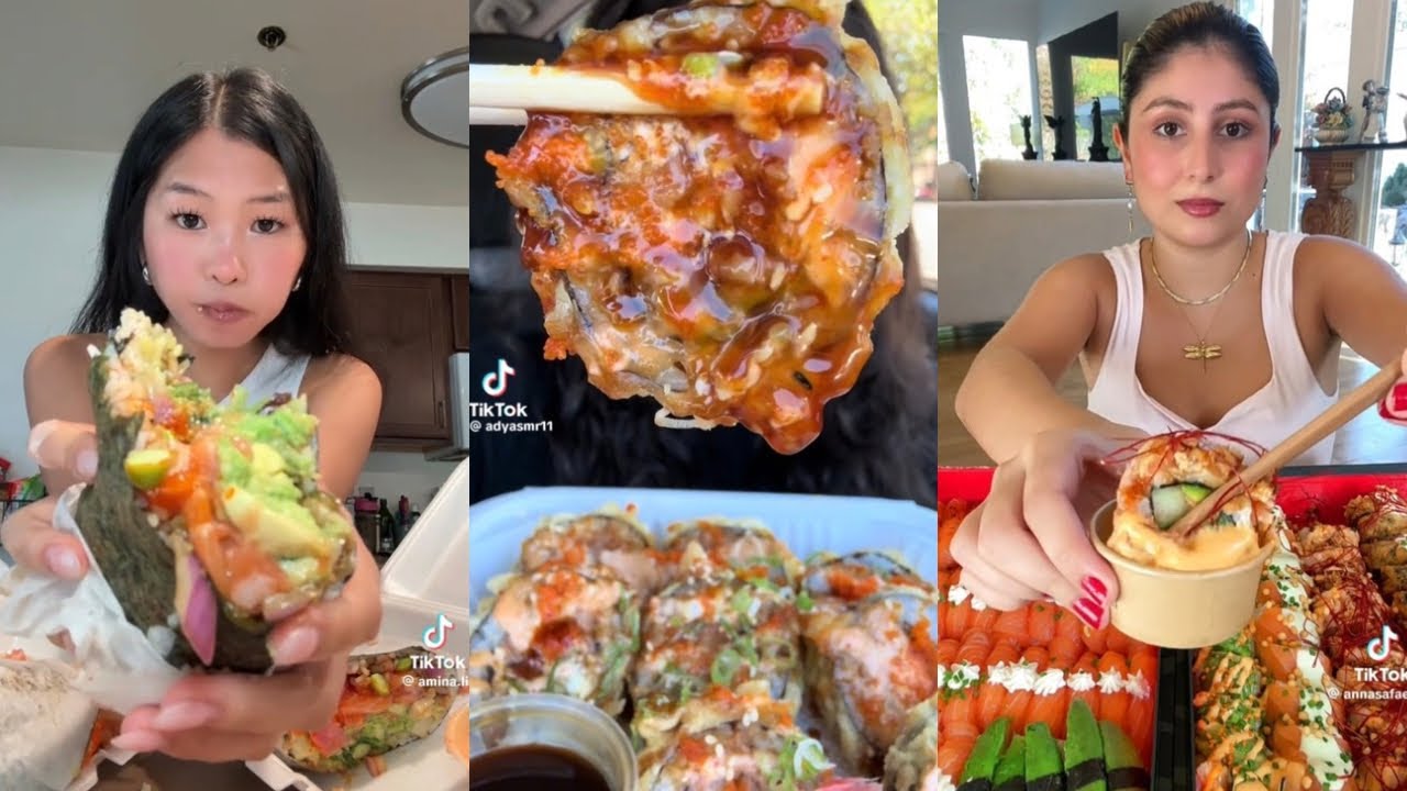 THE BEST COMPILATION OF SUSHI MUKBANG!