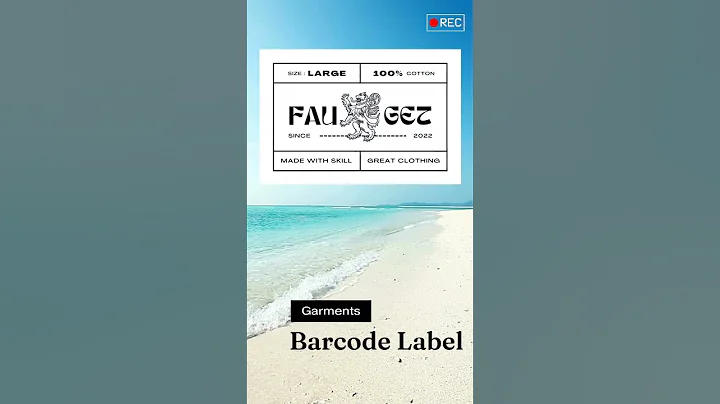 Free Garments and Footwear Barcode Label Making software