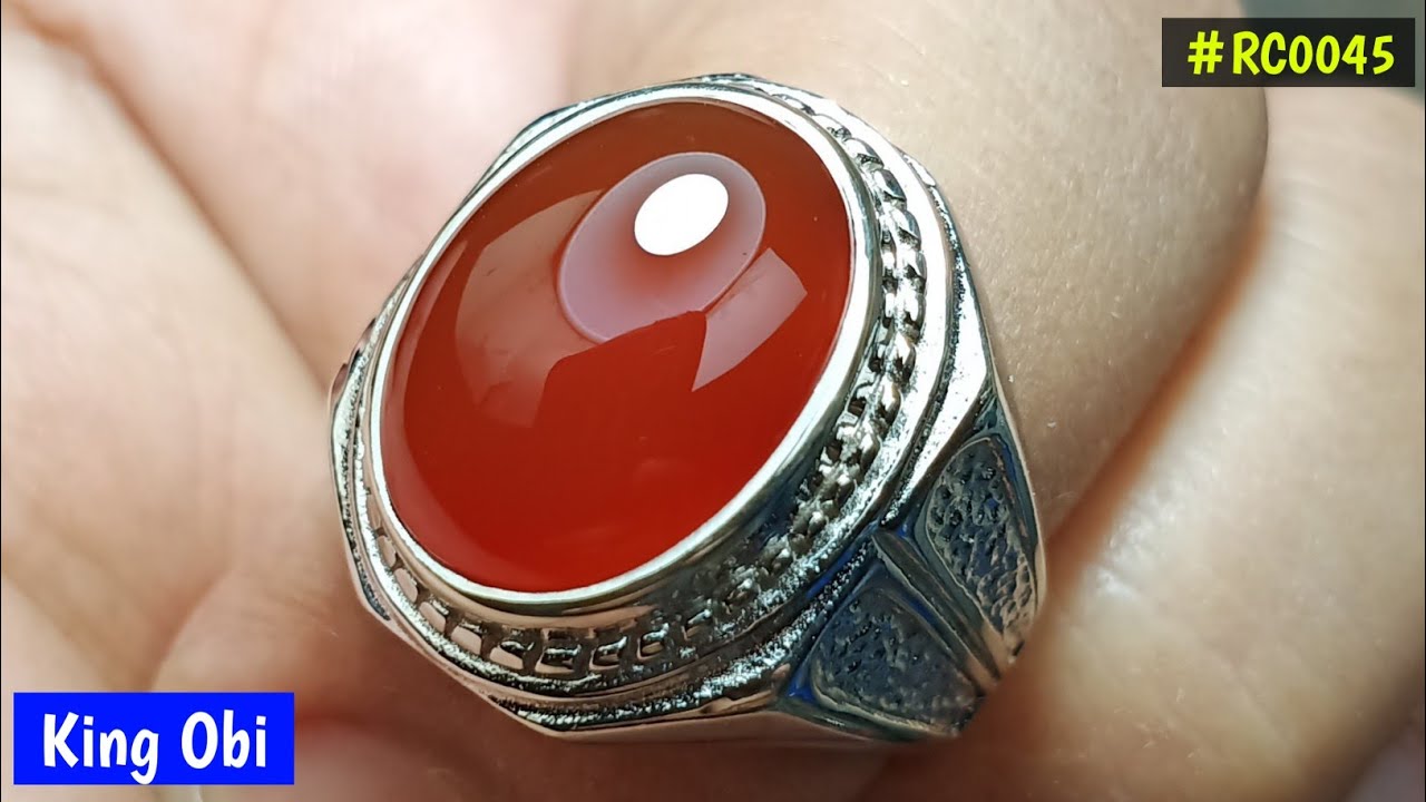 Batu Akik King Obi - Bacan Obi - Obi Merah | Red Carnelian Stone  RC0045