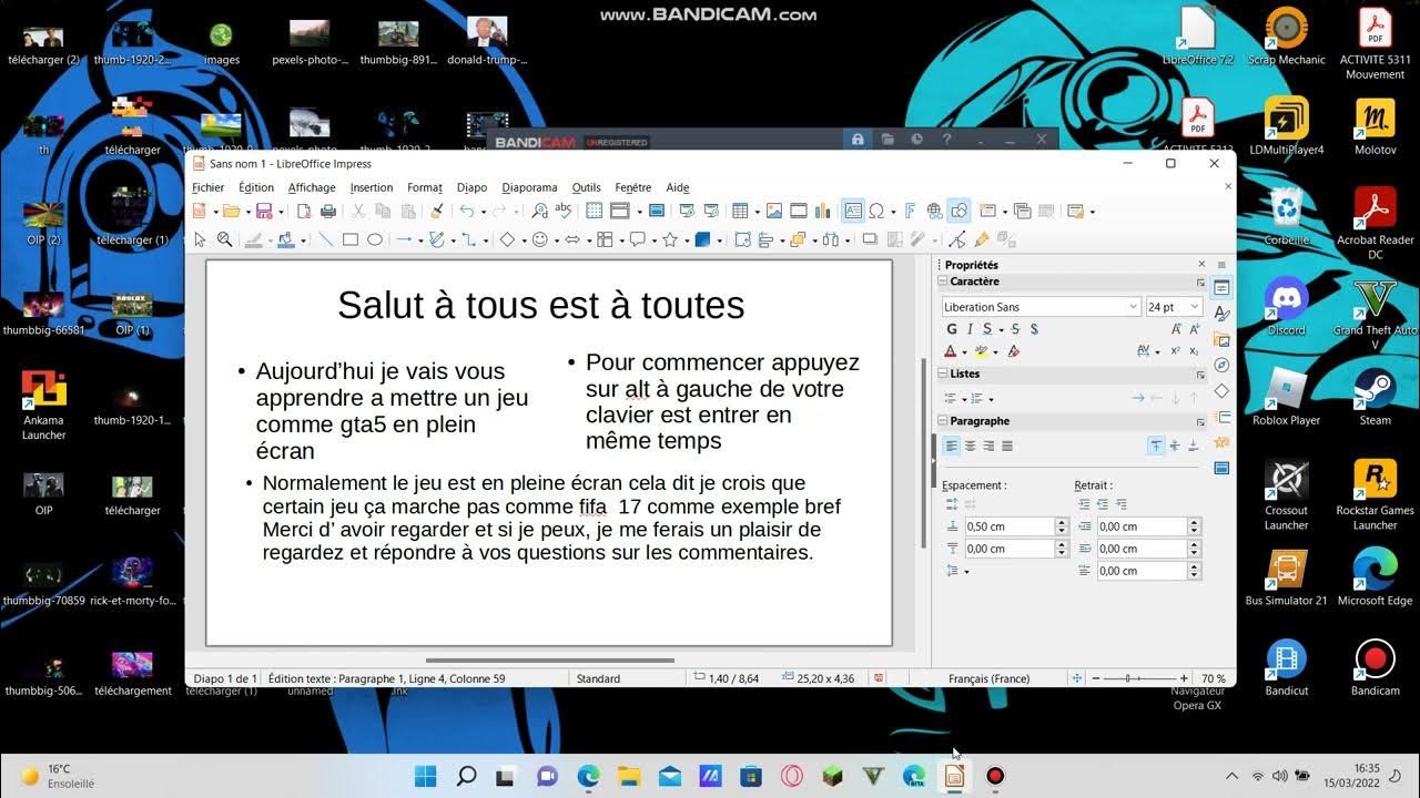 tuto comment mettre un jeu en pleine ecran facilment. YouTube