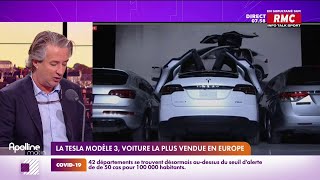 En septembre, une voiture électrique Tesla a été la voiture la plus vendue en Europe