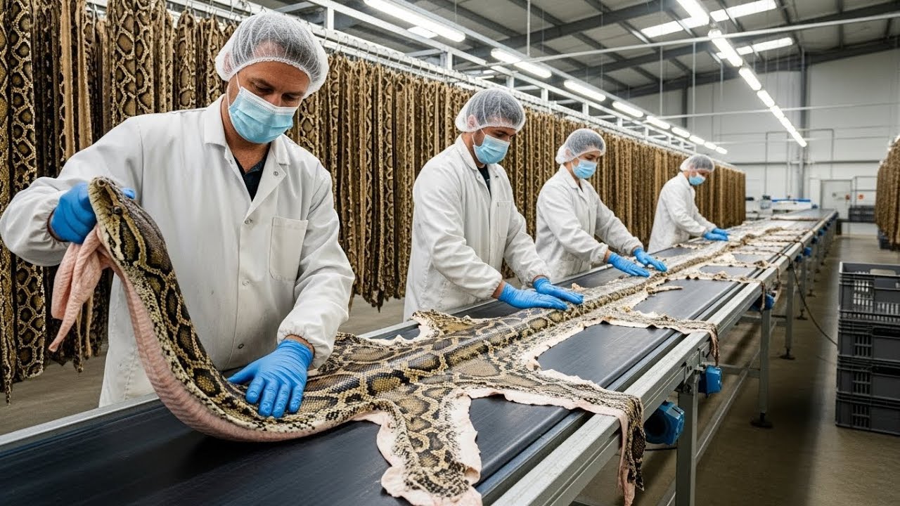 Inside the Snake Leather Factory: The Exclusive Process Behind High-End Luxury Fashion Full Process