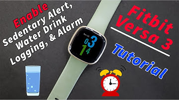 How To Enable Fitbit Versa 3 Sedentary Reminder, Water Logging, & Alarm Feature ⏰