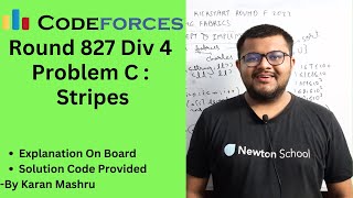 Codeforces Round 827 Div 4 | Problem C : Stripes Solution | Explanation + Code | Hindi | Editorial