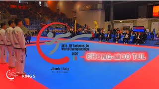 Male team pattern(DPRK🇰🇵)ITF TAEKWONDO WORLD CHAMPIONSHIP.JESOLO,ITALY 2025 screenshot 5