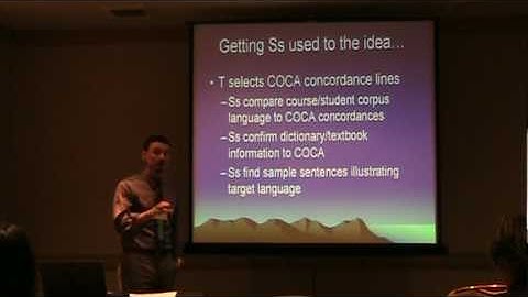 Using Corpora in the Classroom, Nicholas Medley, CATESOL 2010, Pt.3.mpg