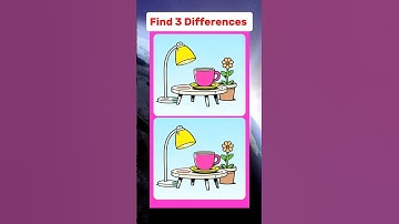 Only 2% Genius Can Find The 3 Differences 🥸 #findthedifferences #quiz #spotthediference