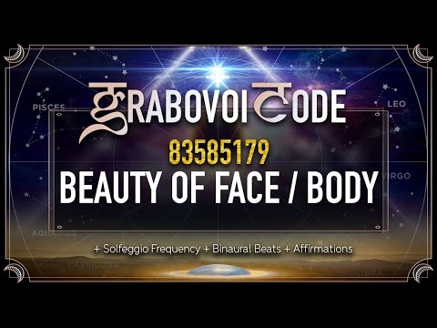 Grabovoi Numbers for BEAUTY OF FACE AND BODY | Grabovoi Sleep Meditation with Grabovoi Codes