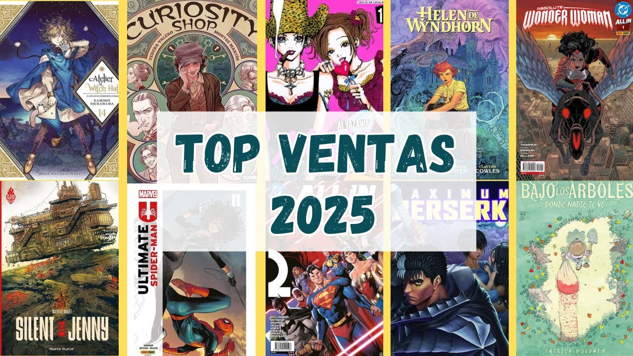 Los Mangas y Cómics Más Vendidos del 2025/ Top Ventas 2025