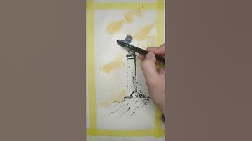 #watercolor #lineandwash #painting #speedpaint #timelapse #ink #sketch #art #artist #inkdrawing
