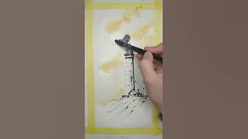 Watercolor Lineandwash Painting Speedpaint Timelapse Ink Sketch Art Artist Inkdrawing 