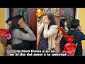 Le llevó flores a su ex en el día del amor y la amistad ❤| y se encontró con su novio💔😢