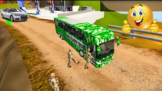 Army Bus Driver US Soldier Transport Duty [Offroad Bus Game Android] screenshot 4