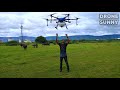 10 litres agriculture drone landing practice #SUNNY