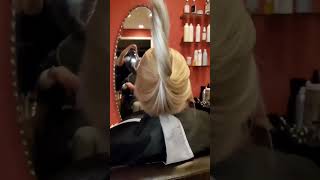 A full day of hair!!💗🦋🎀 #platinum #blonde #haircare #hair #highlights #longisland