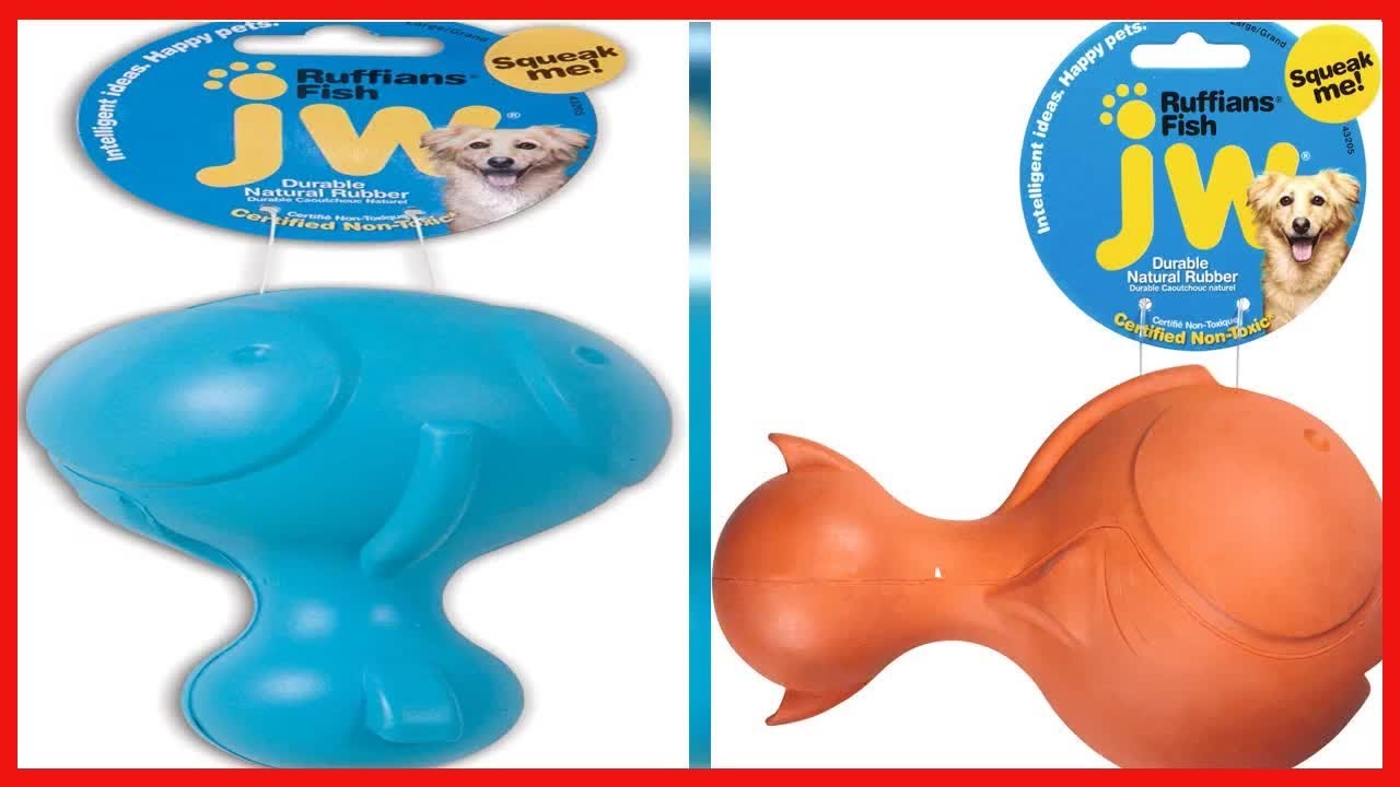 Bon produit JW Pet Company Ruffians Fish Jouet pour chien Taille L
