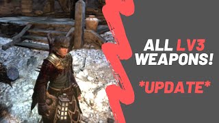 Dragon's Dogma Dark Arisen - All Level 3 Weapons (Update)
