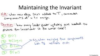 6   4   Implementing Kruskal 's Algorithm via Union Find II 14 min