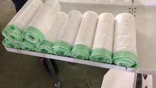 CW-1000PG+OR overlap drawstring bag on roll machine