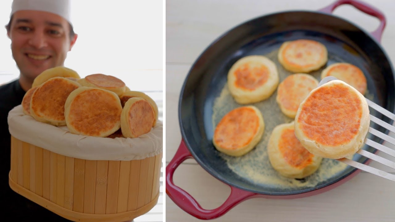 خرجت في الثلج شريت خبز فطور ماكدونالد وستاربوكس ورجعت حضرت أحسن منو خبز بدون عجن بدون دليك في المقلة