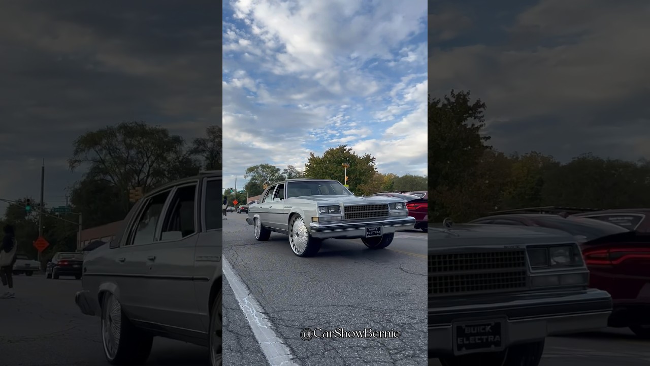 Buick Electra Landau on Dub Wheels arriving to the MidwestFest edition of Stunt Sunday