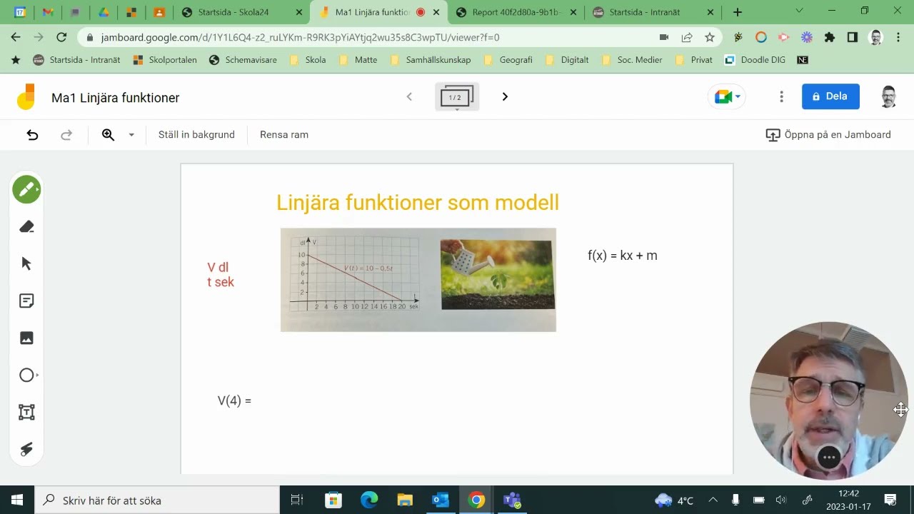 Matte 5000+1a: 3.5 Linjära funktioner som modell