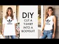 DIY: How To Make a BODYSUIT From a T-Shirt -By Orly Shani