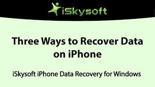 Three Ways to Recover Lost or Deleted Data from Your iPhone (iOS 9 Compatible)