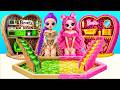 K-POP Demon Hunters: We Build Amazing Fluffy vs Cardboard Doll House! 12 DIYs for Dolls by Mimi!