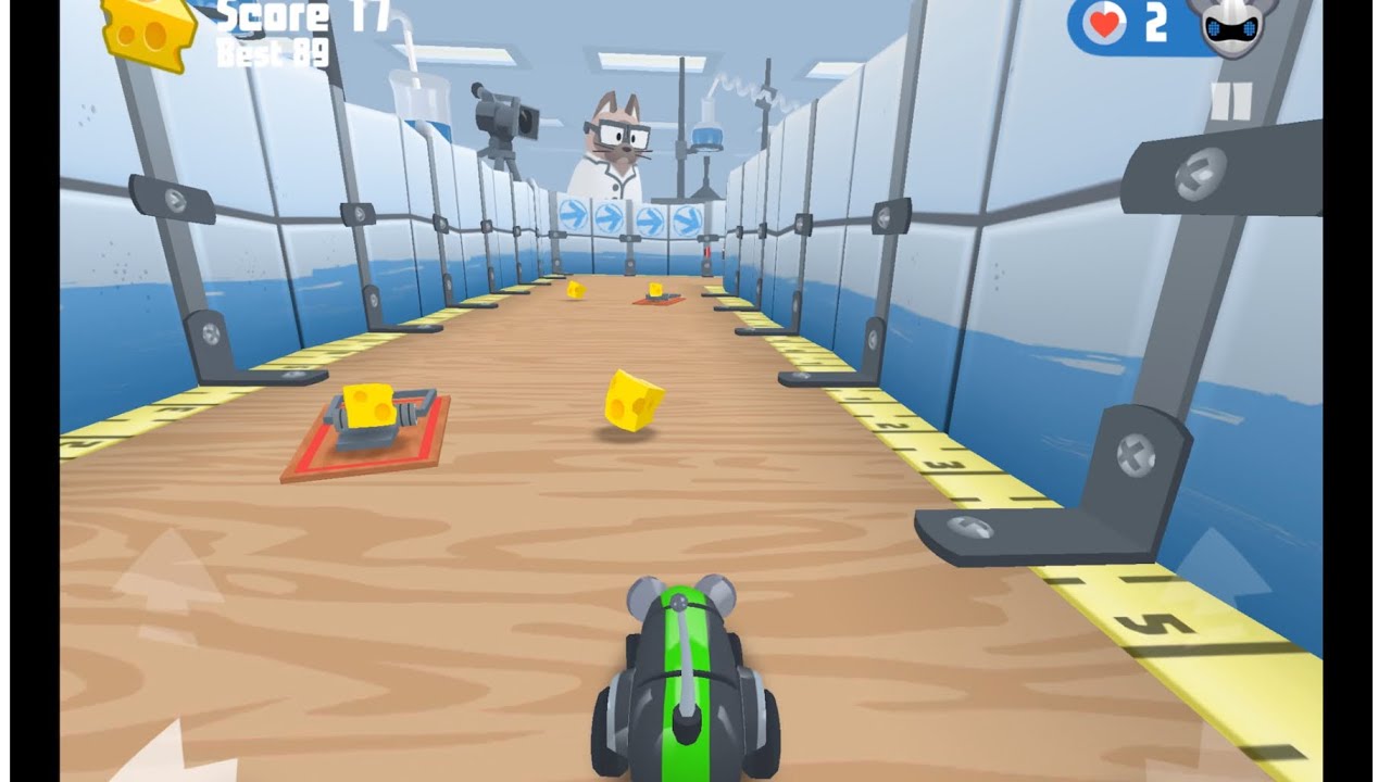 MouseBot arcade mode gameplay + ending #gaming #catandmousegame #mousebot