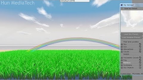 [시포디 다이내믹] 잔디 제작의 다양한 설정/하늘 제작/무지개-시네마 4D(Cinema 4D Grass & Physical Sky Settings)