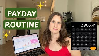 $2305.41 PAYDAY ROUTINE 💸 | sinking funds, deductions breakdown & budgeting!