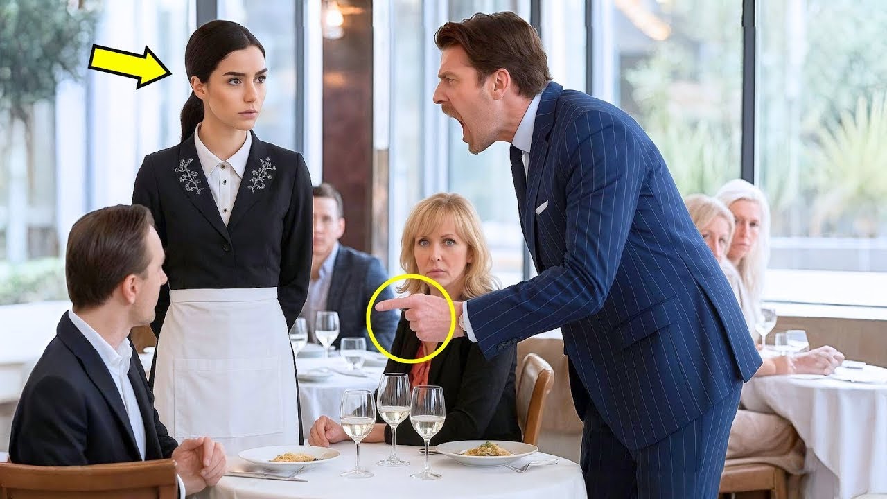 EL MILLONARIO LE GRITÓ A LA MESERA… PERO SU RESPUESTA DEJÓ CONGELADO A TODO EL RESTAURANTE