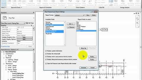 Creating Pipe Pressure Loss Reports
