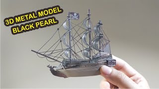 3D Metal Model - Nano Puzzle Black Pearl Ship screenshot 2