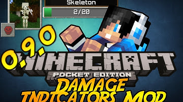 (0.9.0)Minecraft Pocket Edtion-Damage Indicator Mod(Know ur Enemy