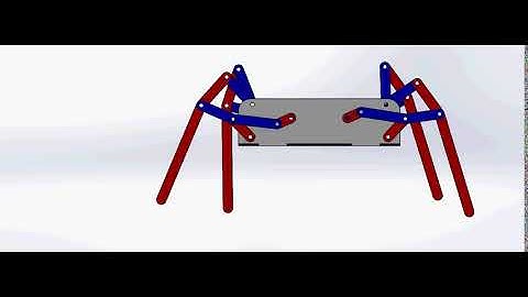 Klann leg mechanism - Solidworks