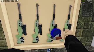 speedrunning getting every  gun in survive and kill the killers in area 51   roblox
