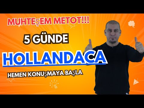 5 GÜNDE B1 HOLLANDACA 1. DERS  (HOLLANDACA ÖĞRENİYORUM)