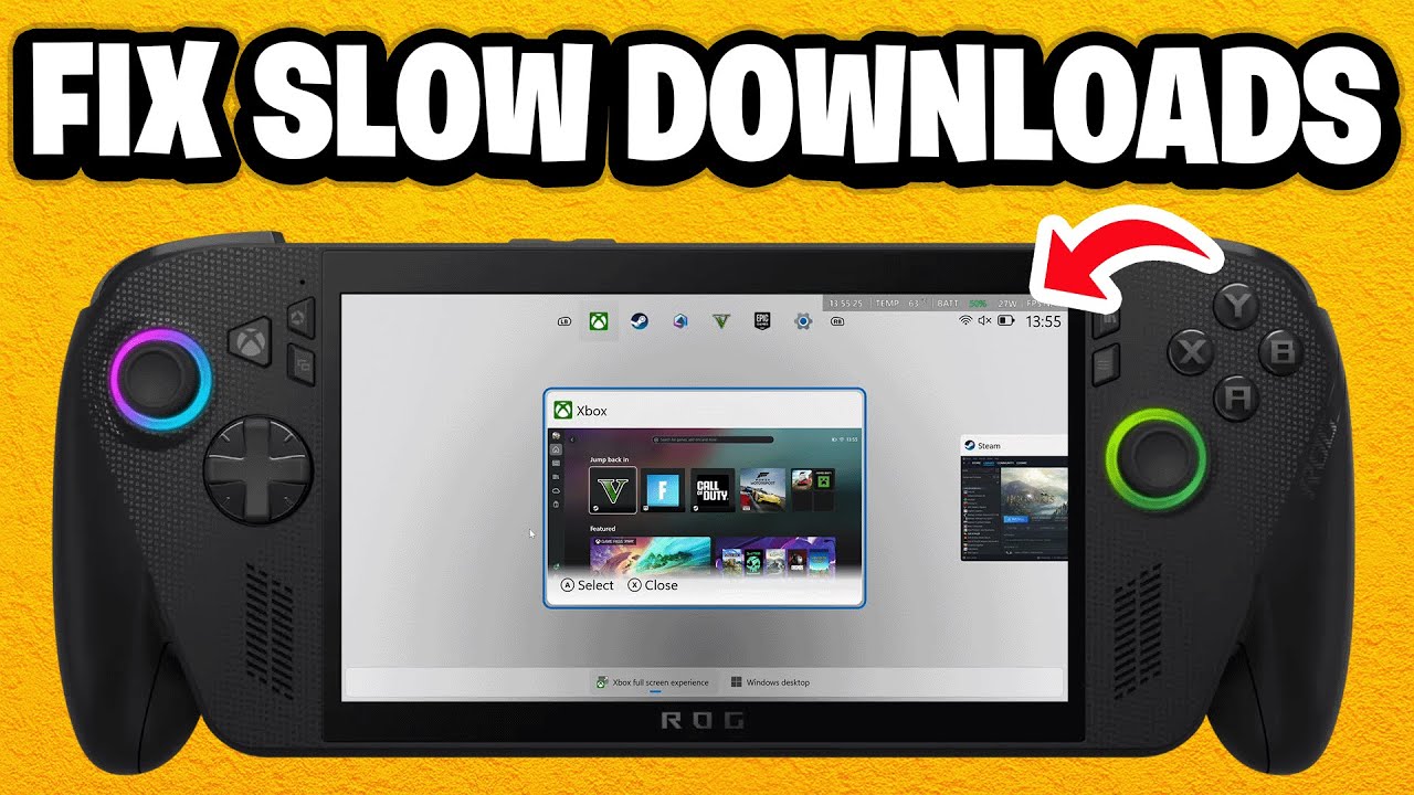 How To Fix Slow Downloads on ROG Xbox Ally X - Fastest Guide - YouTube