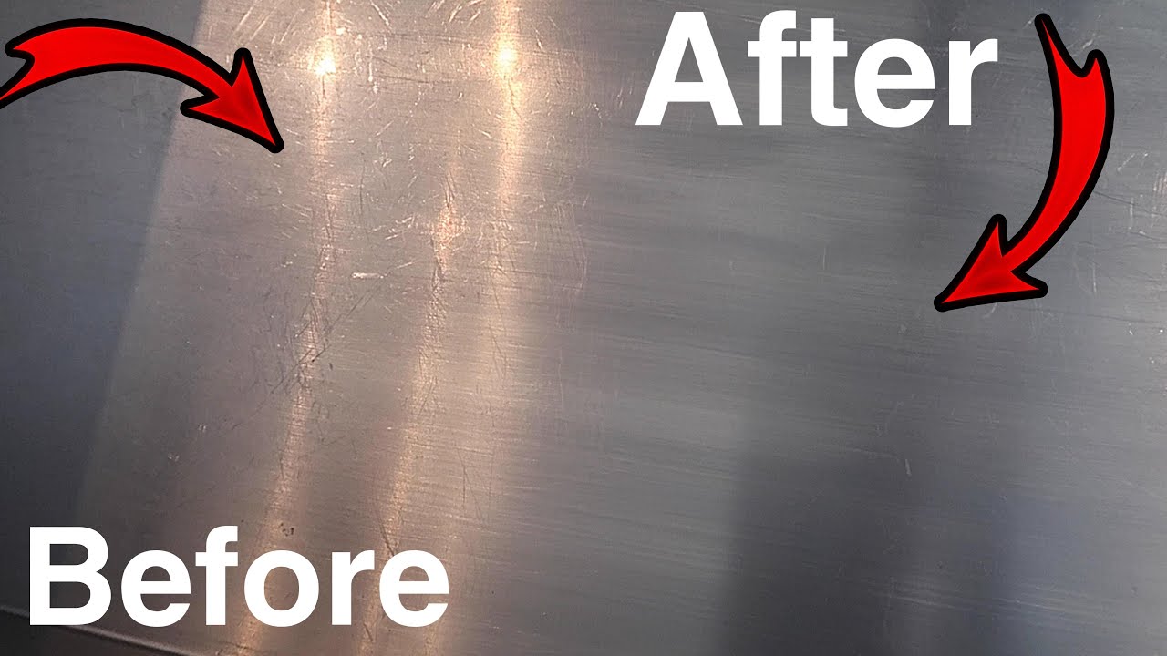 1 BEST WAY to Remove Scratches from Stainless Steel! 