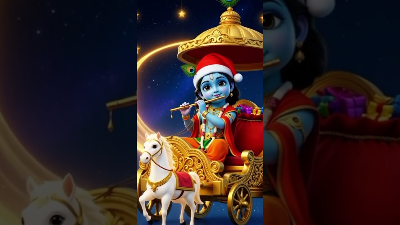 When Santa Meets Krishna ✨🎄 | A Divine Christmas Message। 