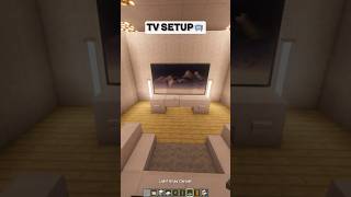 TV Setup | Minecraft 📺 #minecraft #shorts