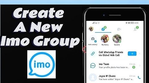 How To Create A New Imo Group