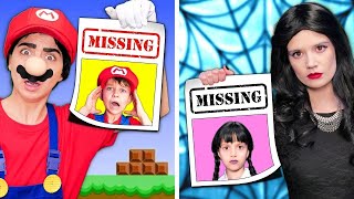 Super Mario Et Mercredi Addams Ont Disparu Situations Drôles Par Gotcha