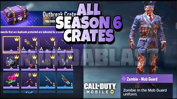 *NEW* ALL SEASON 6 CRATES IN COD MOBILE ALL EPIC AND RARE CRATES IN CALL OF DUTY MOBILE SEASON 6