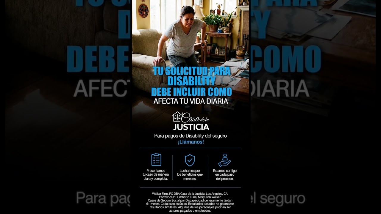 ¿Necesitas tus pagos de Disability? ¡Llama Casa de Justicia GRATIS! 1-800-840-4040! #disability #ssi