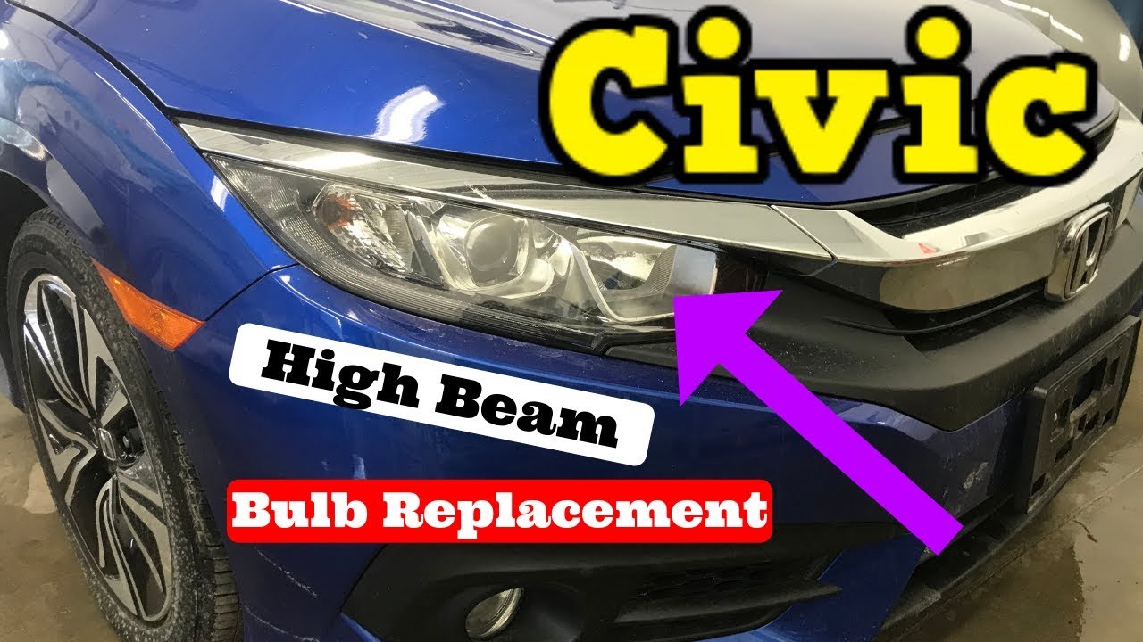 Honda Civic High Beam Bulb Replacement How to Replace Brights Light